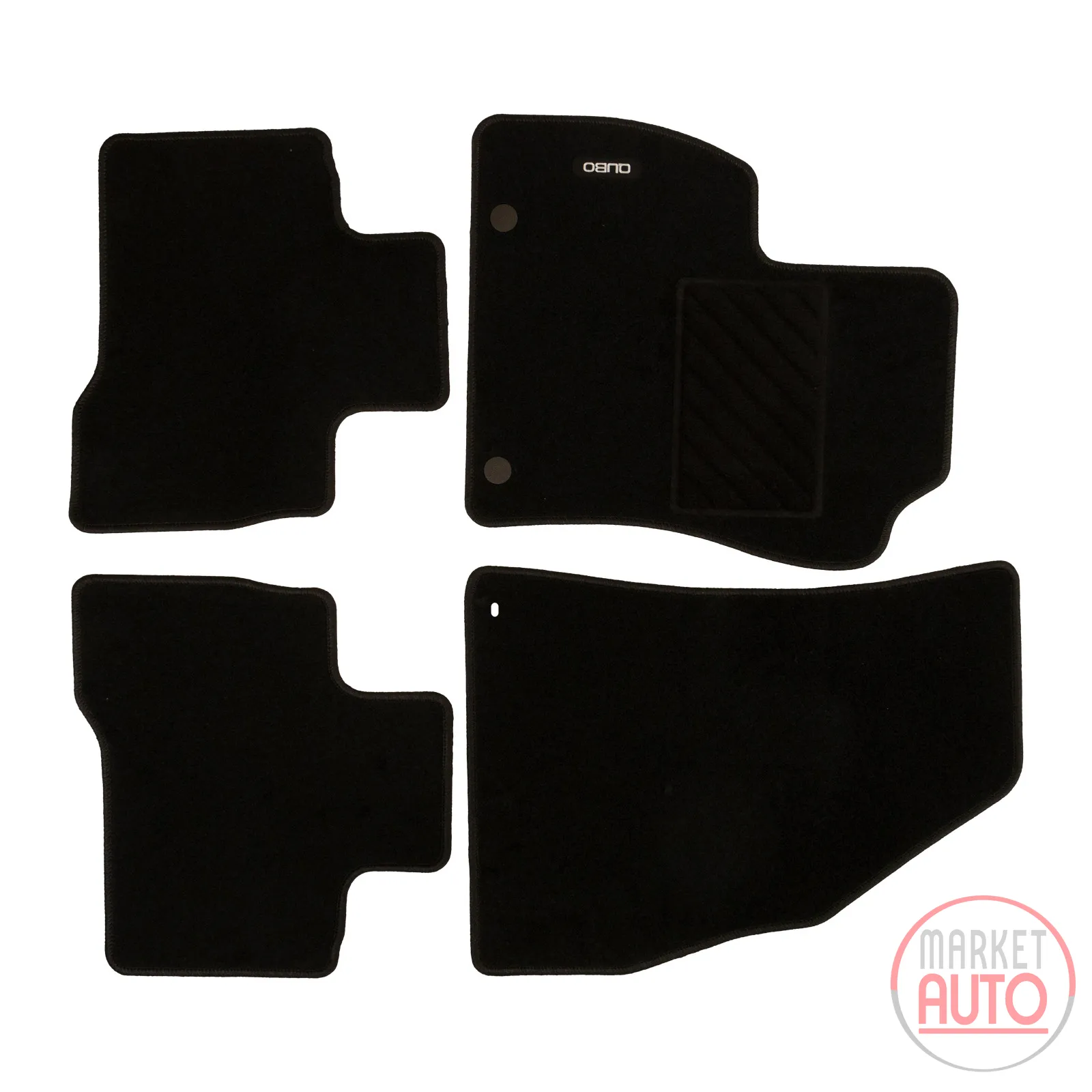 Foot mat set 4-piece Qubo lettering