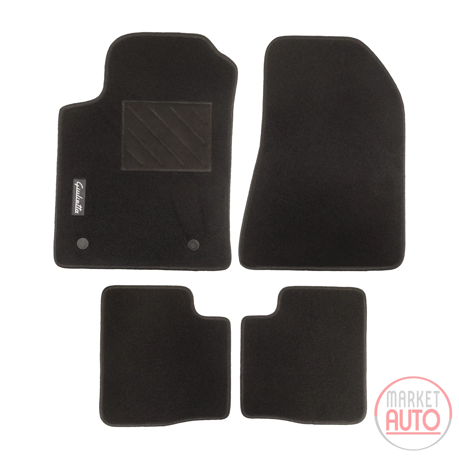 Foot mat set 4-piece Giulietta lettering