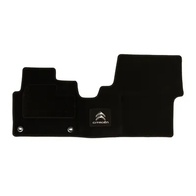 Foot mat front one-piece black