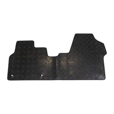 Rondo rubber mat black hammer finish front left and right continuous