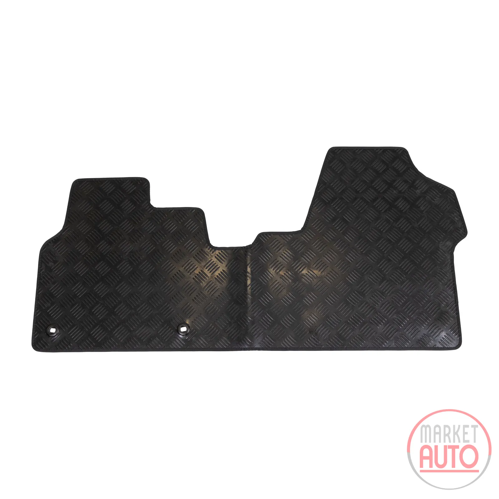 Rondo rubber mat black hammer finish front left and right continuous