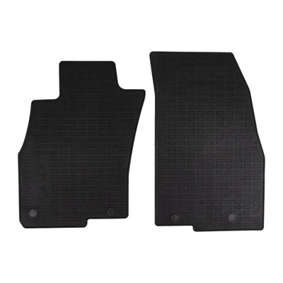 Front rubber floor mat set