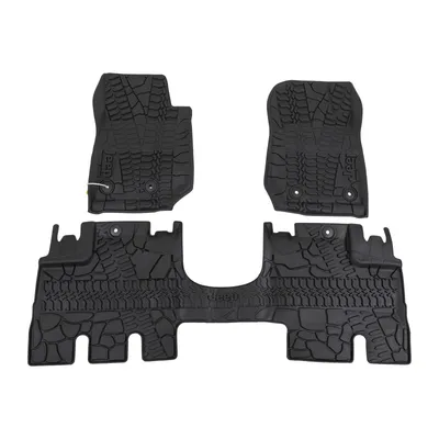 Rubber foot mats front and rear