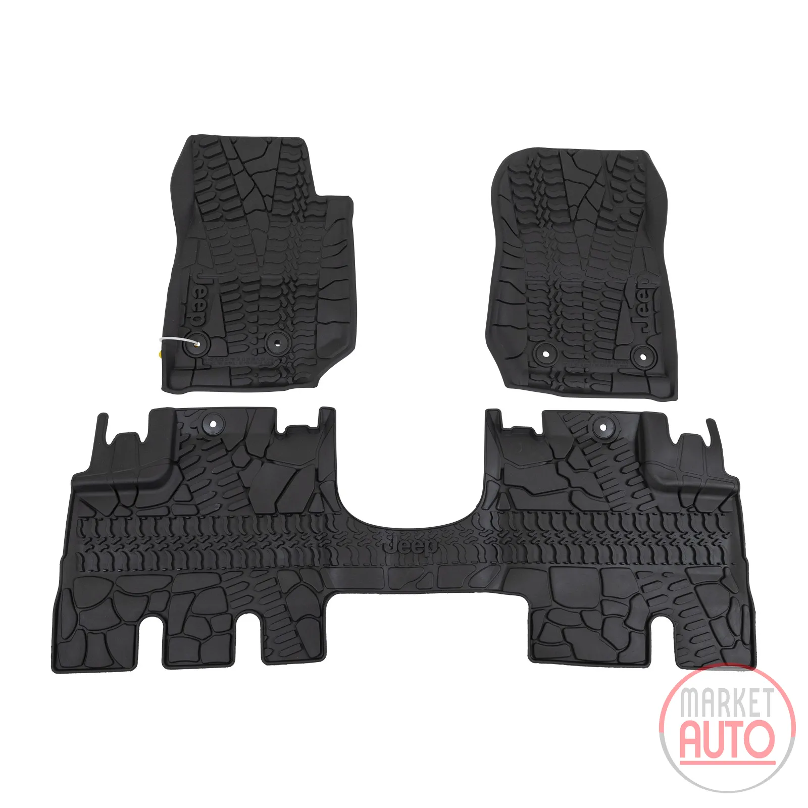 Rubber foot mats front and rear