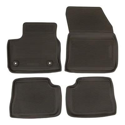 Set of 4 rubber floor mats