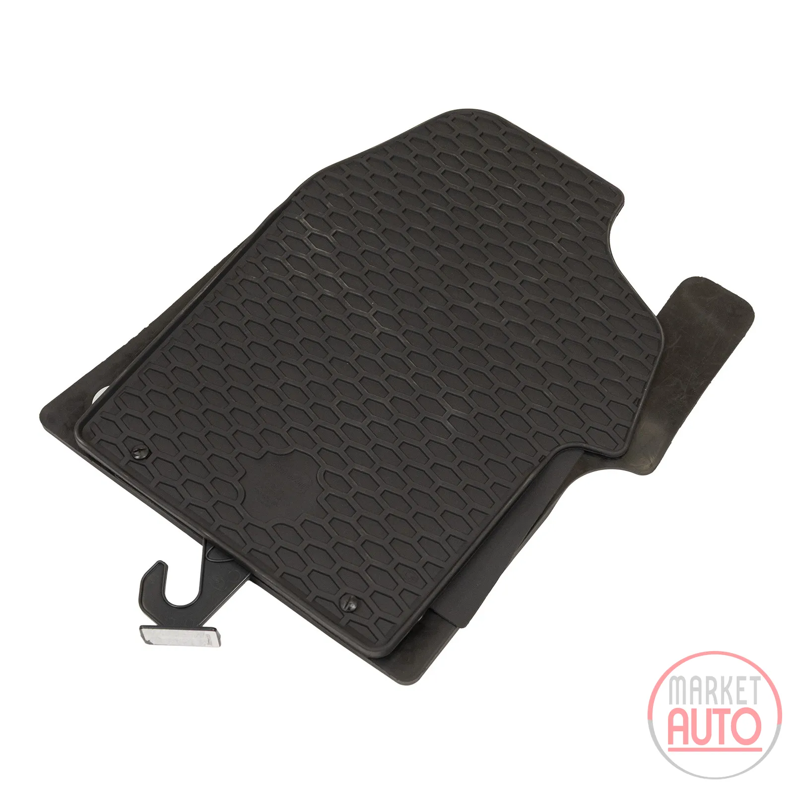 Floor mat set rubber with high edge 3-piece