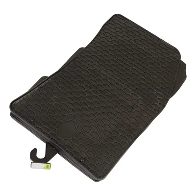 Rubber floor mat set with high edge, 4-piece