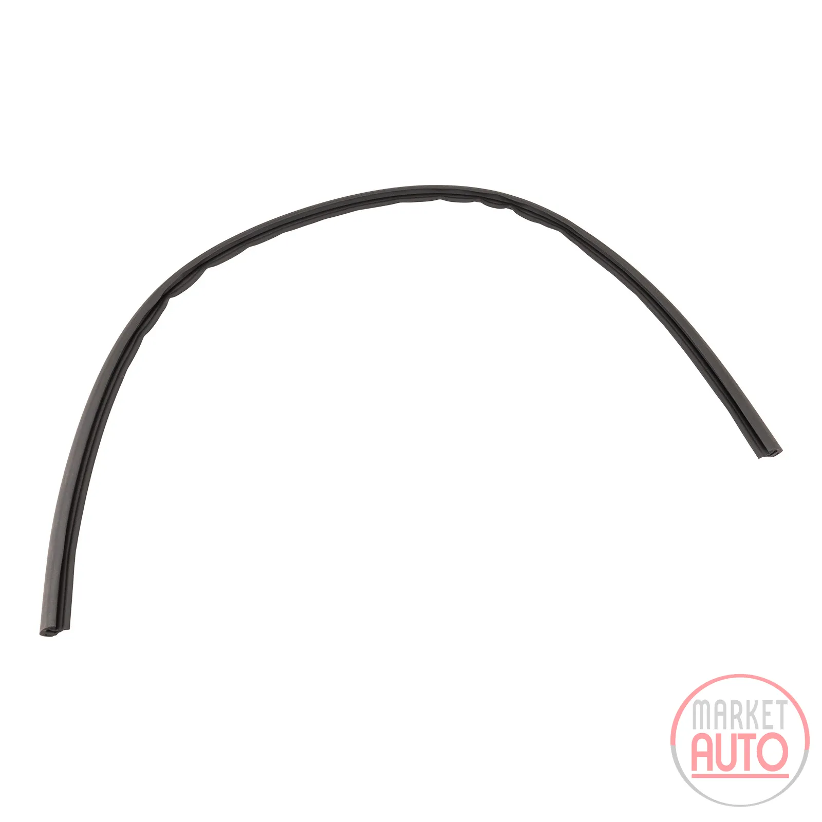 Door seal on the roof trim strip