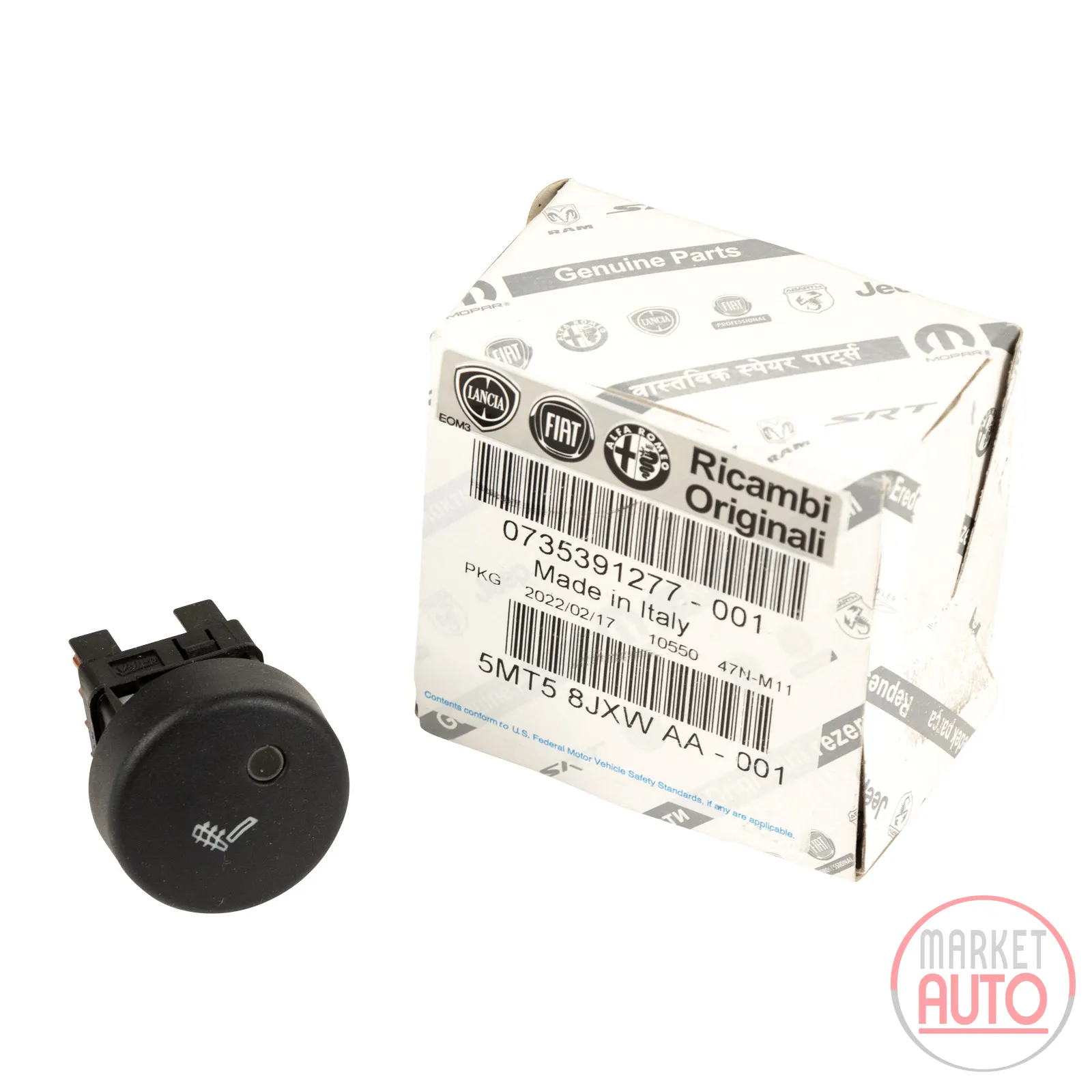 Seat heating switch