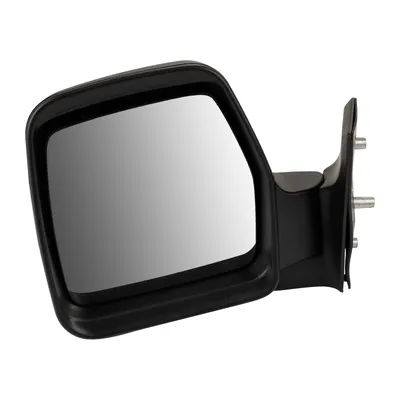 Left exterior mirror manually adjustable from inside