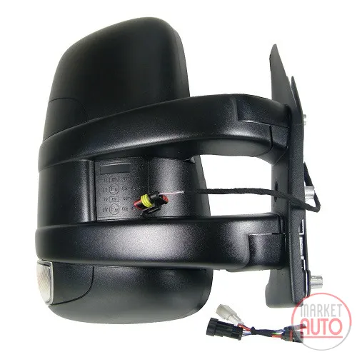 Right exterior mirror manually adjustable