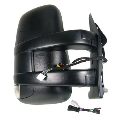 Right exterior mirror electrically adjustable