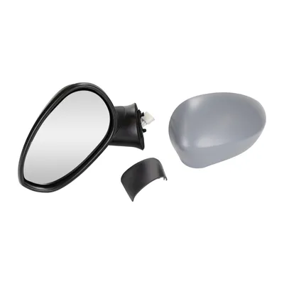 Left exterior mirror electrically adjustable