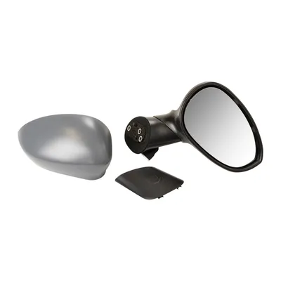 Right exterior mirror electrically adjustable