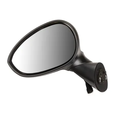 Left exterior mirror electrically adjustable