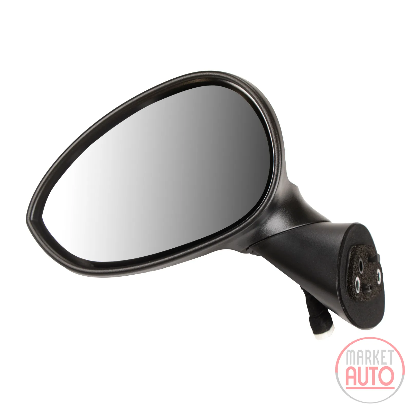 Left exterior mirror electrically adjustable
