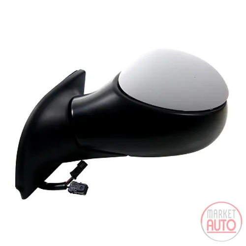 Left exterior mirror electrically heated