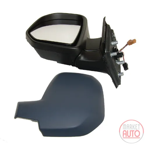 wing mirror on the left, electrically folding