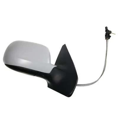 Right exterior mirror manually primed