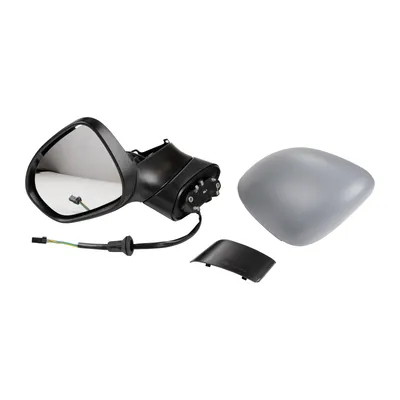 Left exterior mirror electrically heated