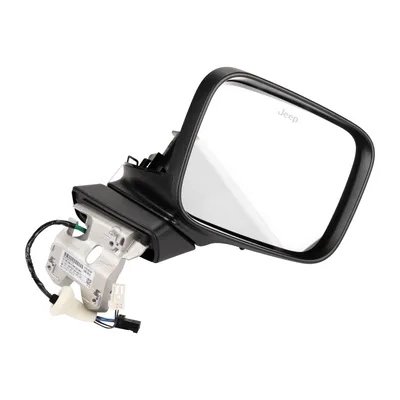 Right exterior mirror mechanically adjustable