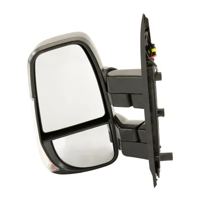 Exterior mirror completely mechanical with temperature sensor short arm
