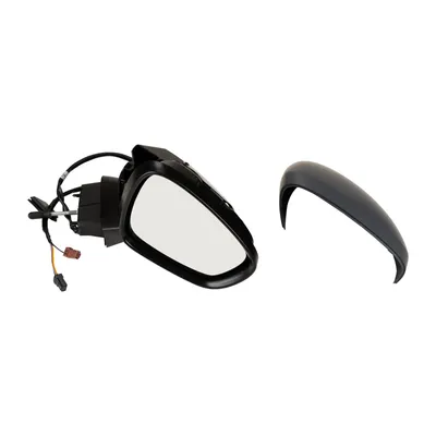 Right electric exterior mirror with temperature sensor