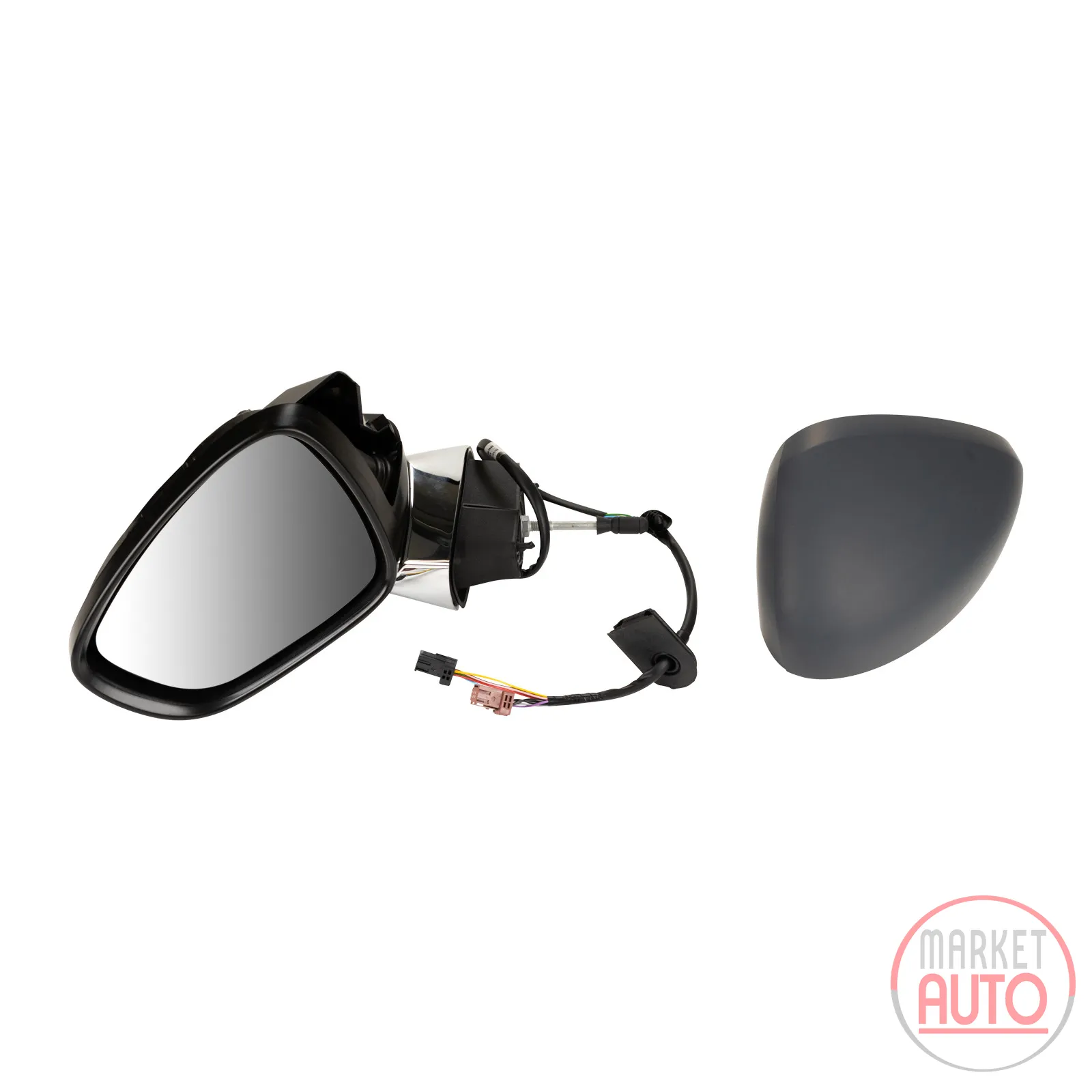wing mirror left convex heated, electrically folding