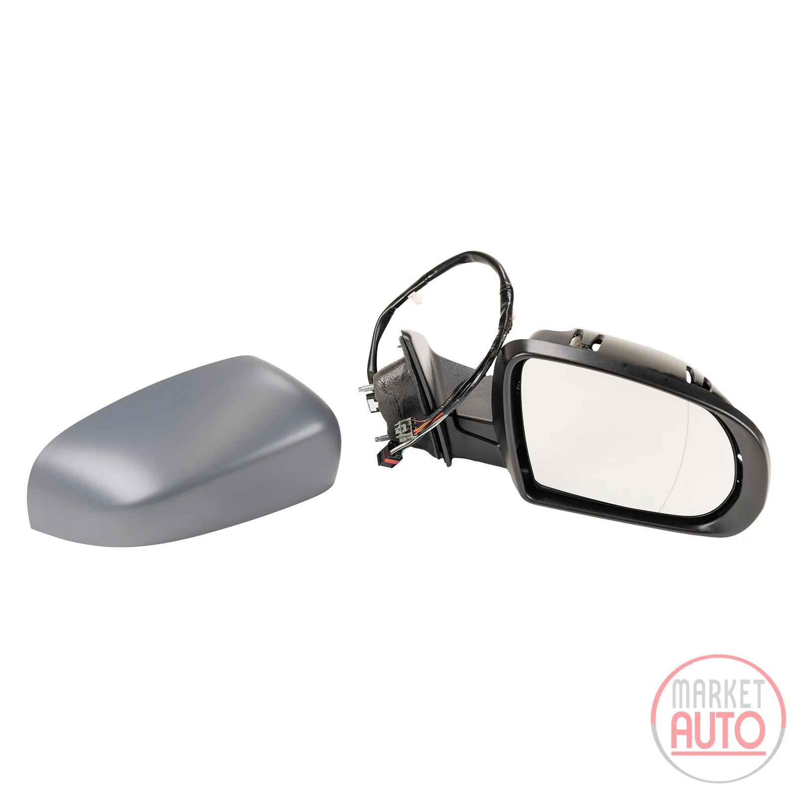 Right exterior mirror electrically adjustable, heated