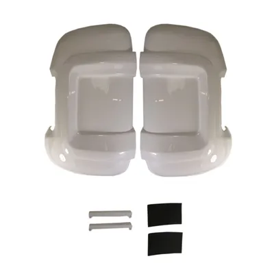 Set Mirror Protector Protection Cap White