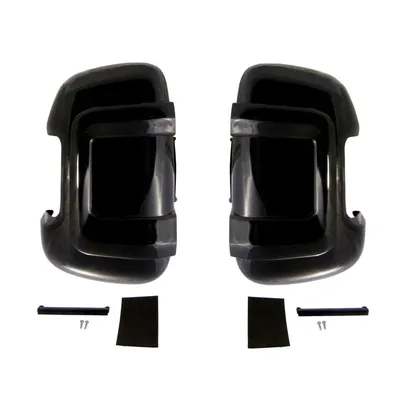 Set Mirror Protector Protection Cap Black