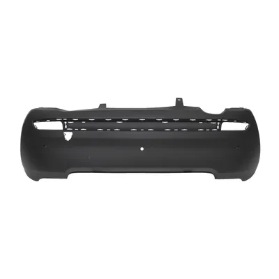 Rear bumper primed with parking sensor