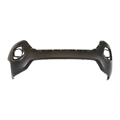 Black front bumper with fog light preparation