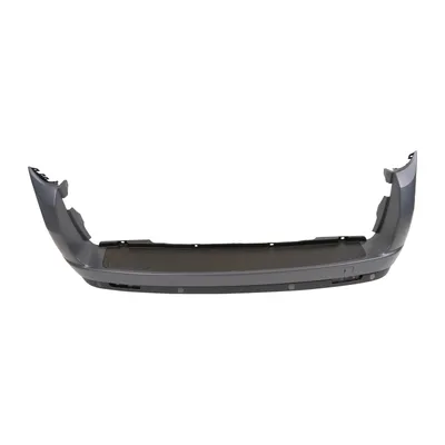 Rear bumper primed with parking sensor