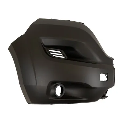 Bumper corner front right black Heavy