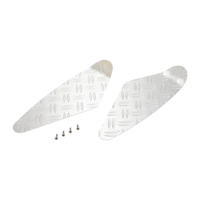 Tread plates matt silver front bumper