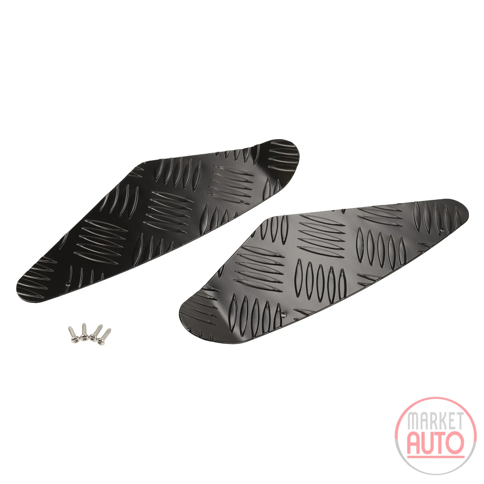 Tread plates black front bumper
