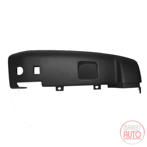 Bumper corner rear right grey without reflector