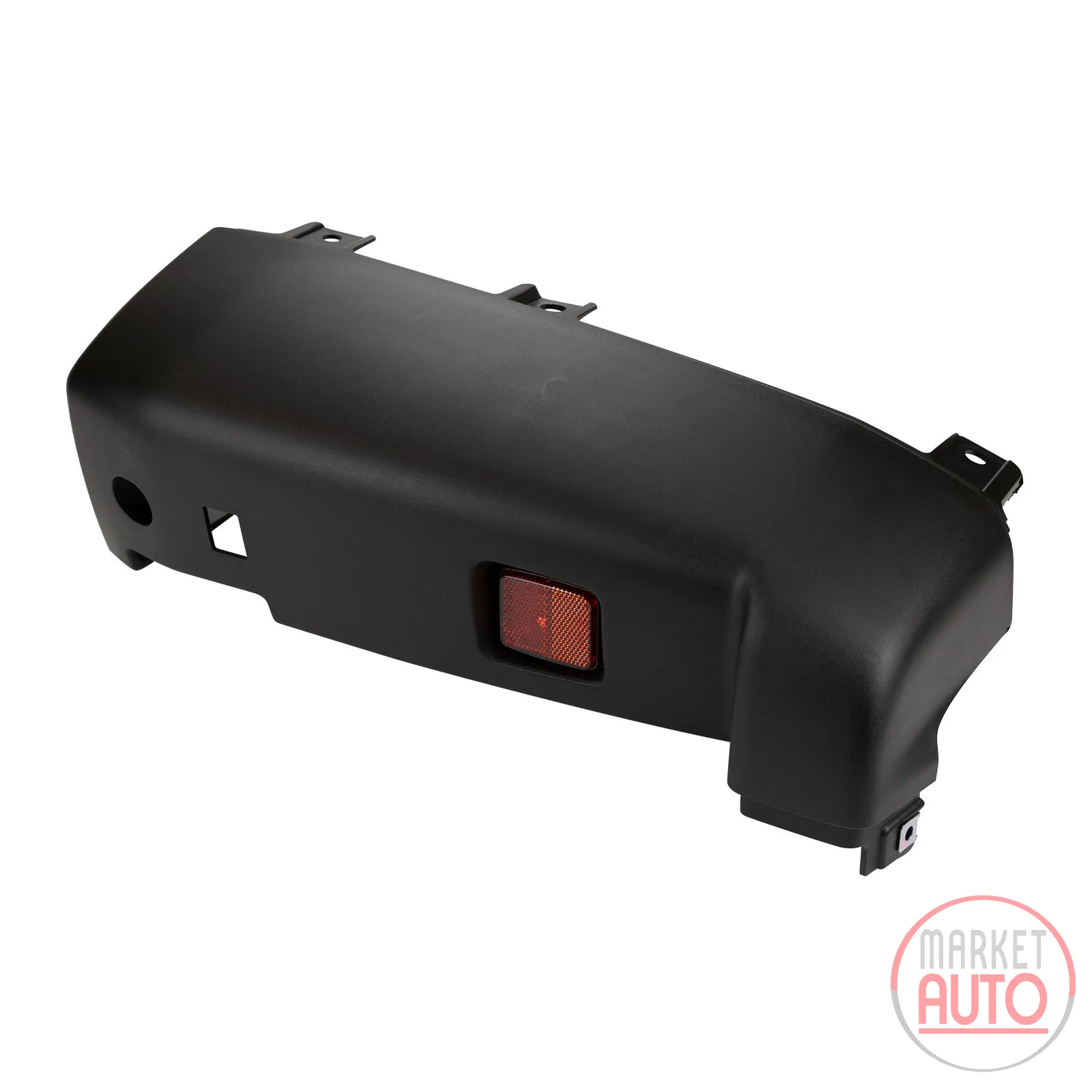 Bumper corner rear right black