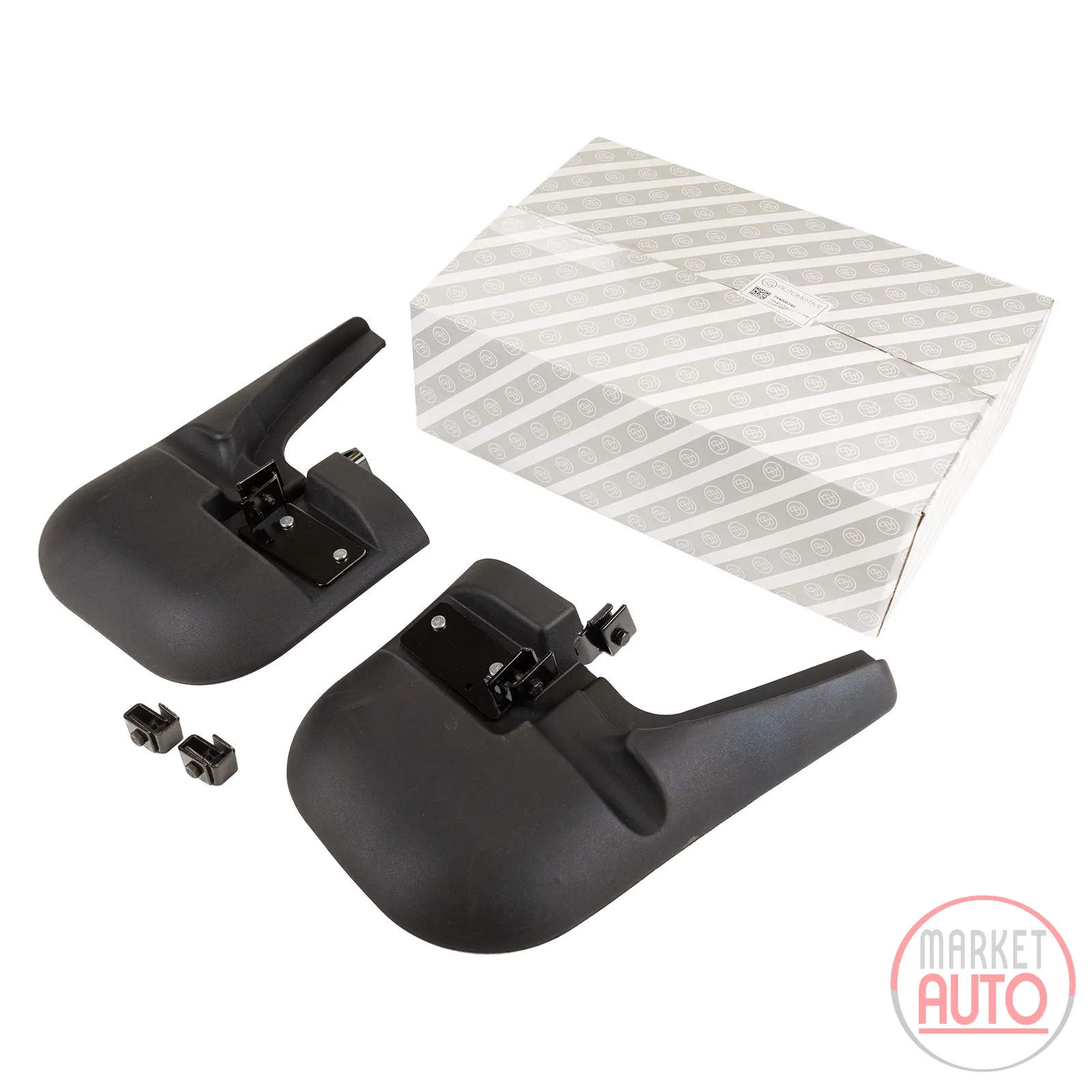 Mud flaps set / set front including mounting material