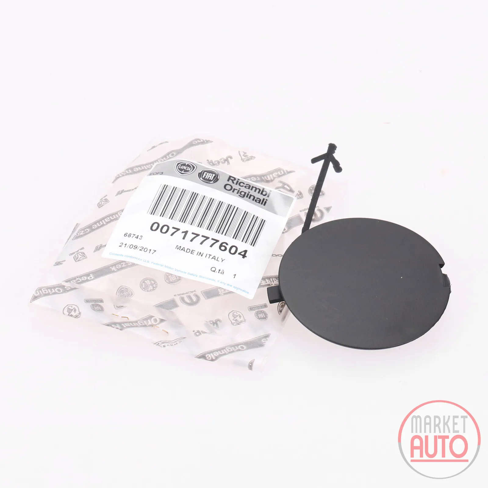 Cover cap for front bumper