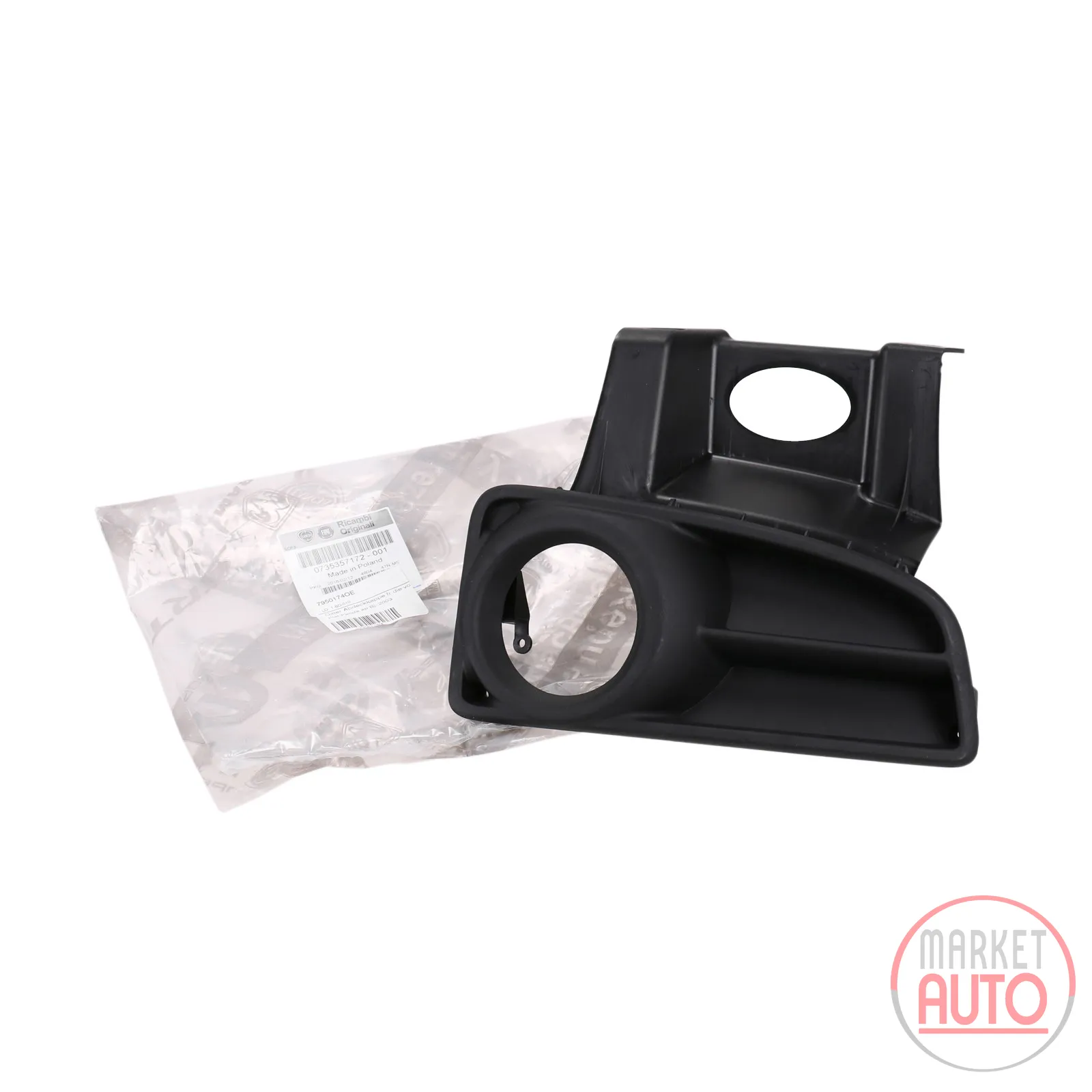 Grille cover cap for the front bumper right