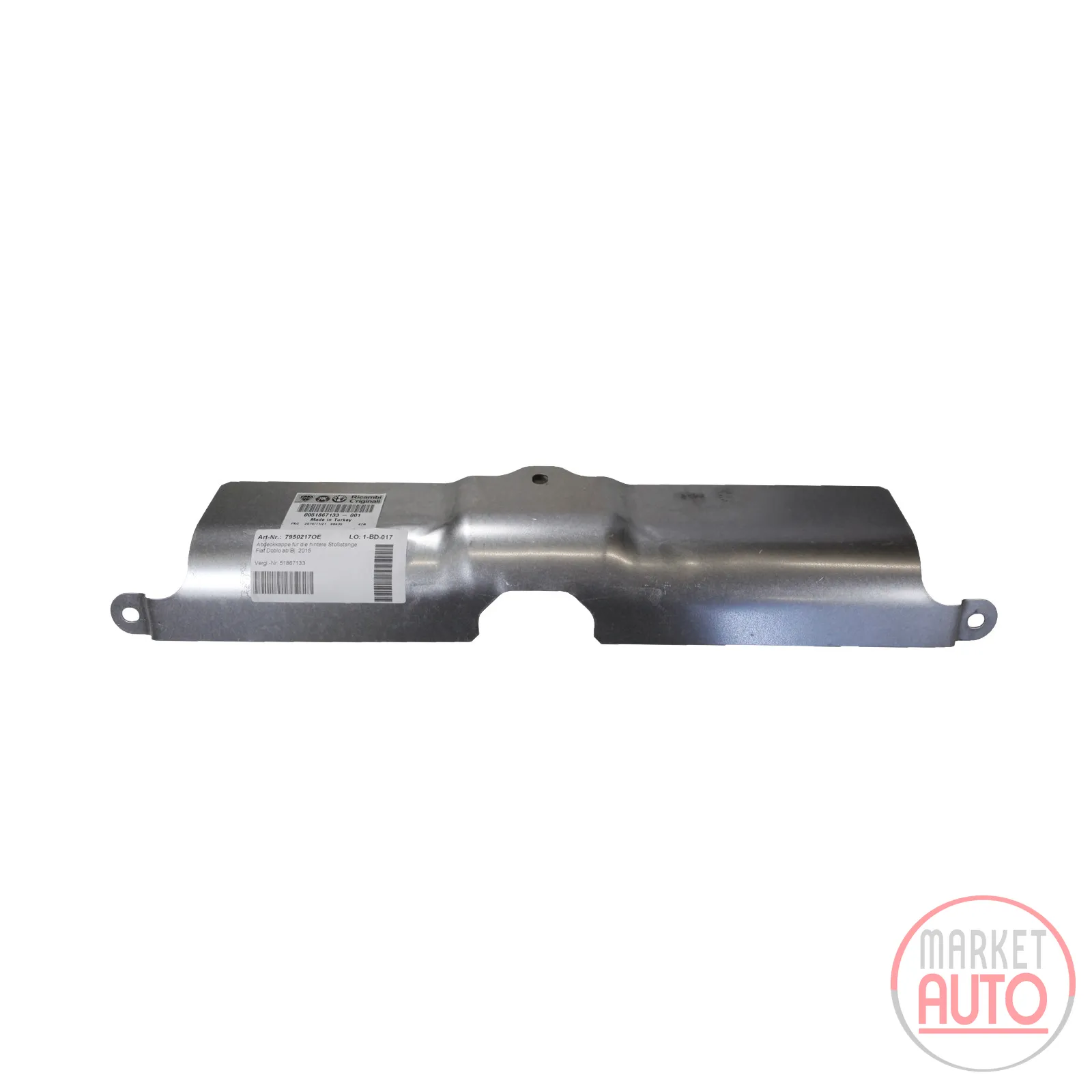 Cover cap for the rear bumper