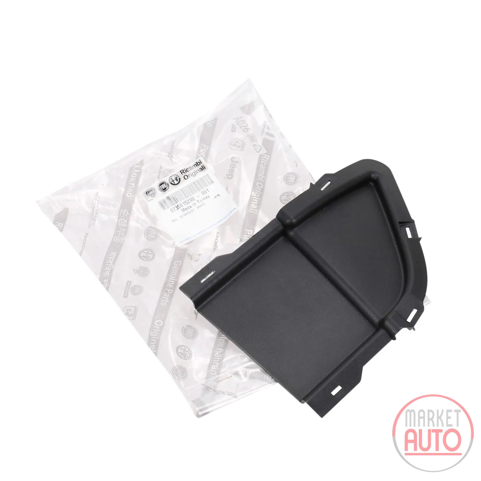 Deflector for the front bumper