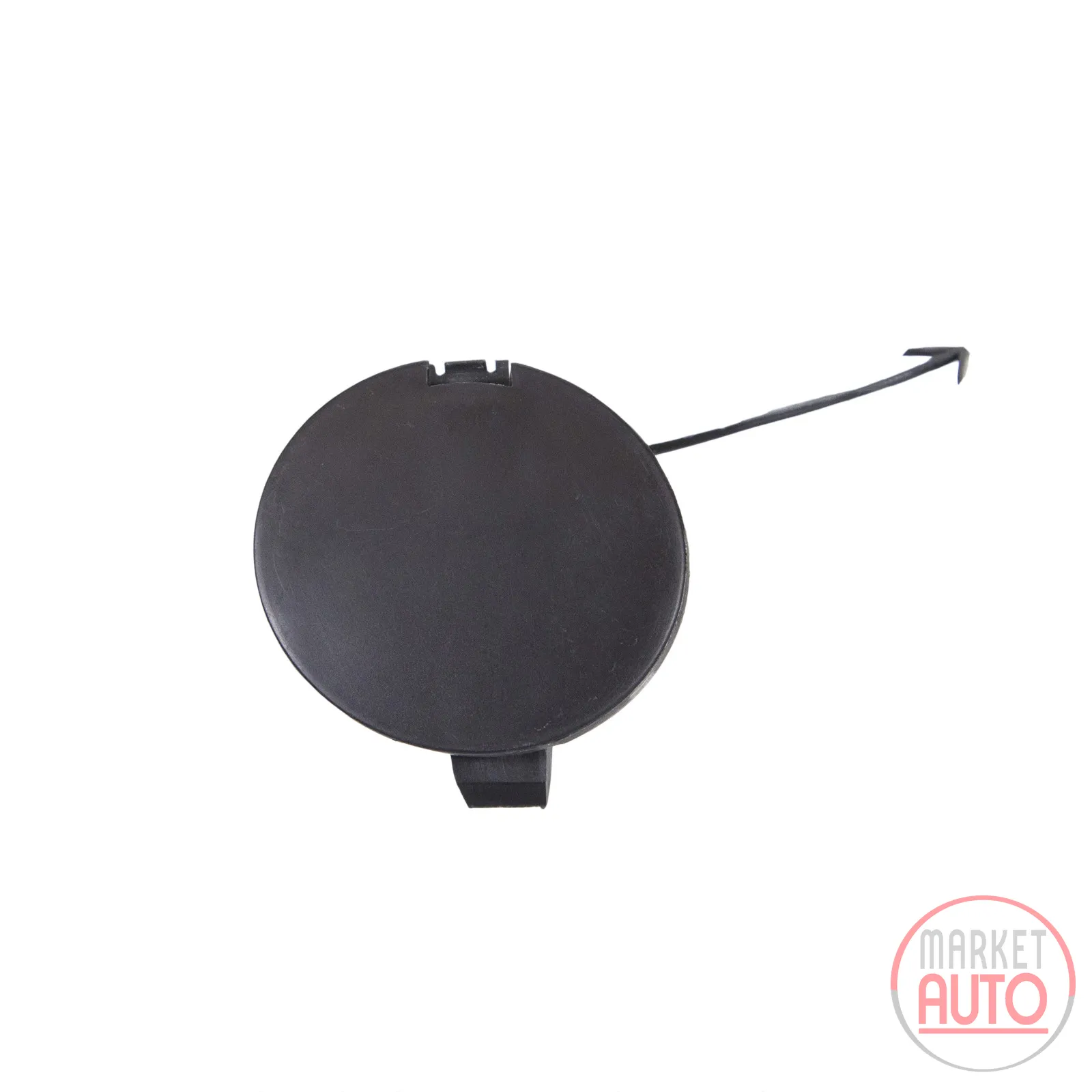 Bumper cover black front tow hook