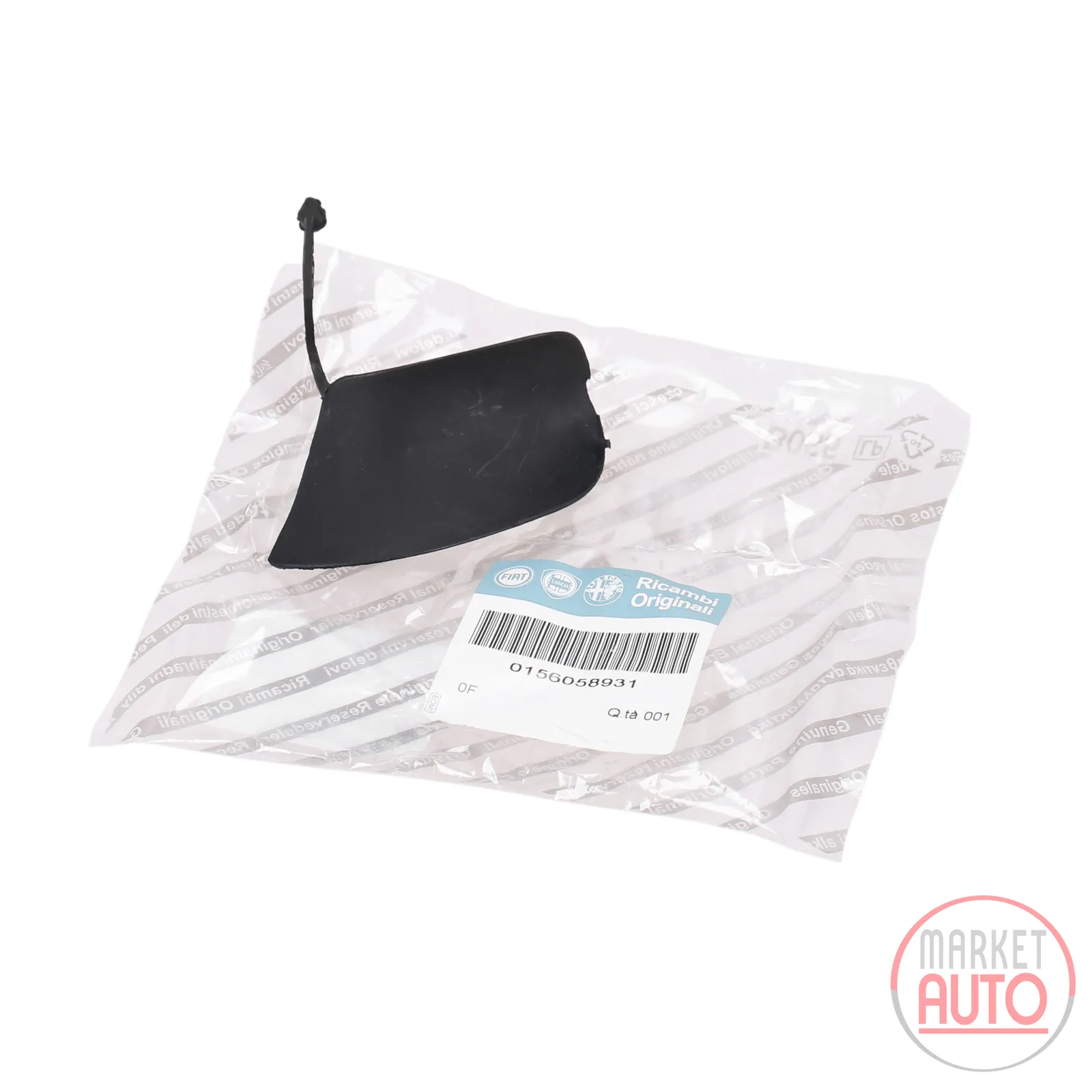 Cover cap for the rear bumper