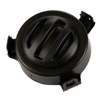 Black cover cap bottom left on the front bumper corner