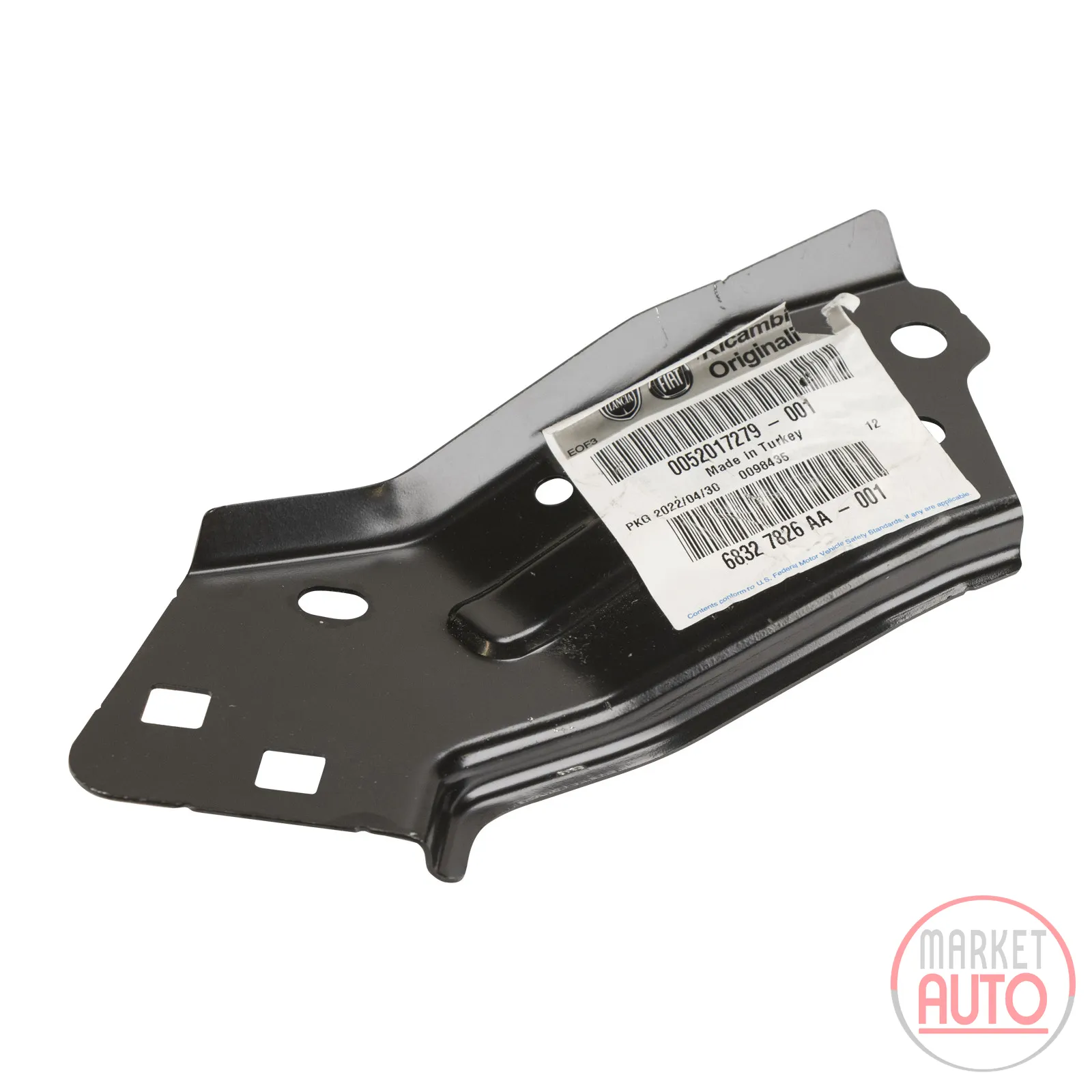 Holder for the sheet metal supports front left