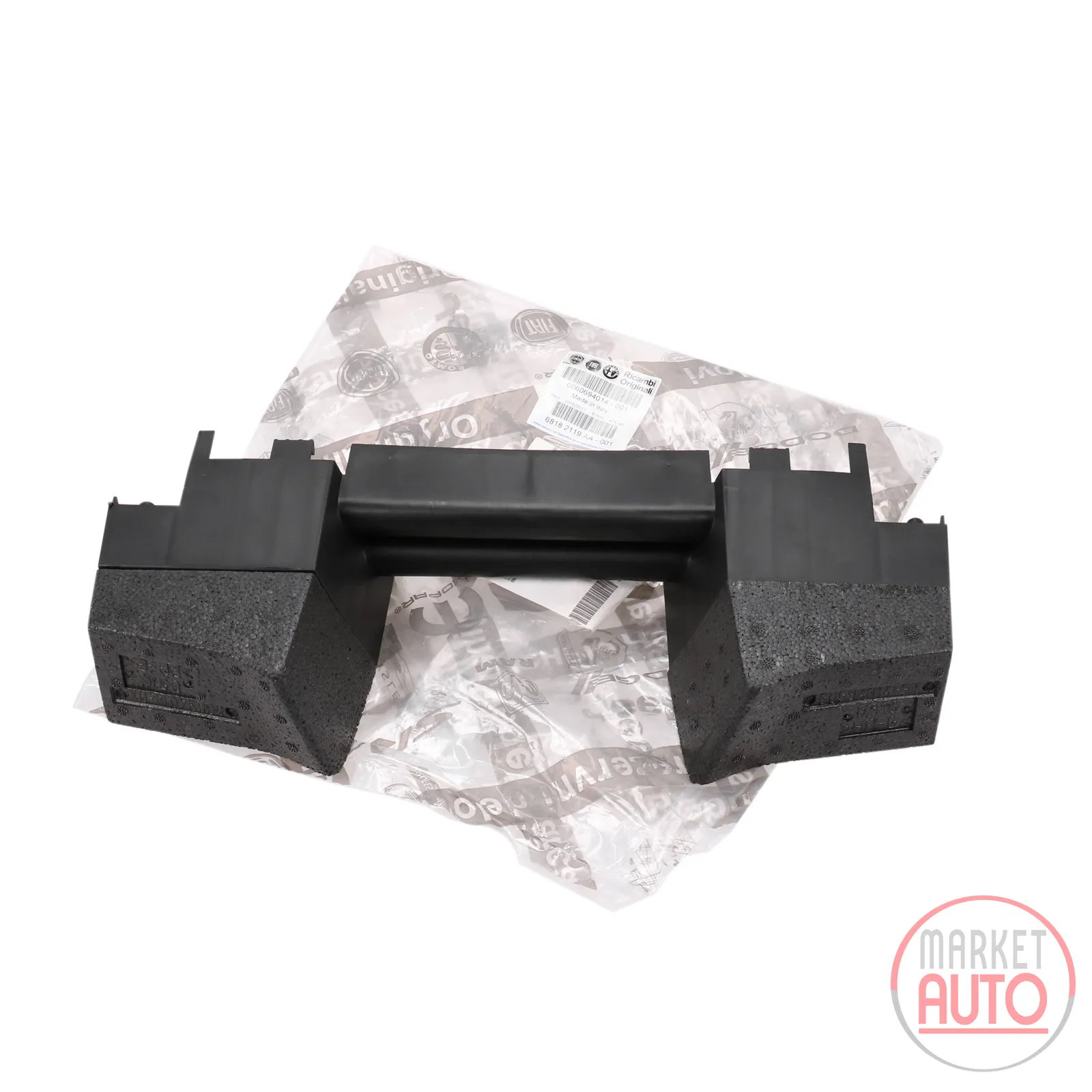 Impact absorber lubricating felt bumper front middle