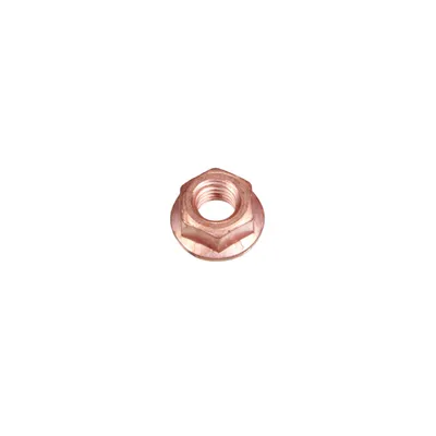 Copper nut with collar DIN 6927 M 8 x 1.25